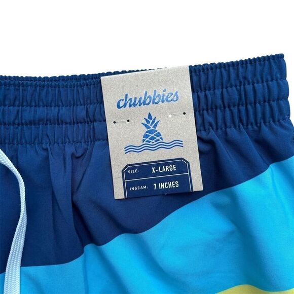Chubbies Men's XL Color Block Swim Trunks 7" Beach Poolside Shorts - Picture 4 of 4